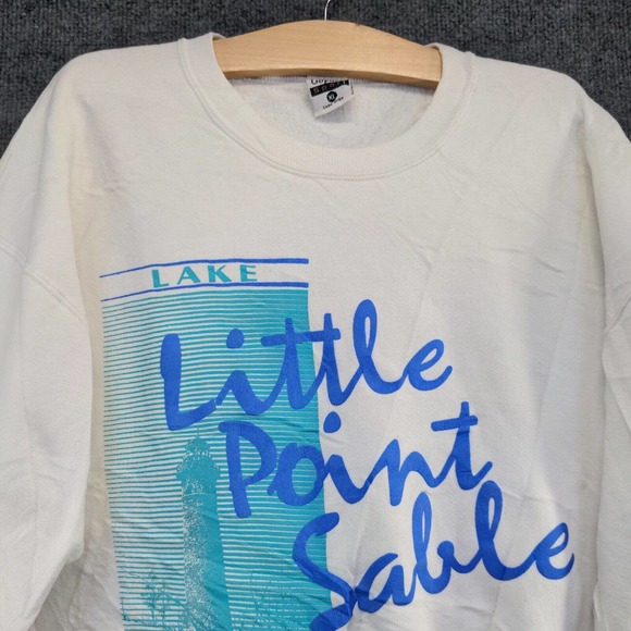 Gopher Sport Men's Sweatshirt White Size XL Crewneck Vintage USA Lake Michigan - Picture 8 of 15